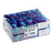 A clear plastic box containing 100 decorative edible sapphire orchids.