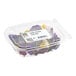 A plastic container of Fresh Origins viola edible flowers.