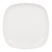 A white square melamine plate.