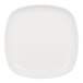 A white square melamine plate.