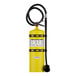 A yellow Amerex B570 30 lb. Class D sodium chloride fire extinguisher with a black hose and instruction label.
