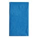 A pack of marina blue paper dinner napkins with a pattern on a white background.