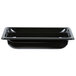 A black Vollrath plastic food pan with a lid.