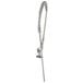 A T&S stainless steel pre-rinse hose with a long handle.
