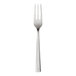 A stainless steel heavy weight salad fork with three tines and a satin finish.