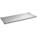 A rectangular metal Metro flat galvanized shelf.