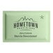 A single packet of Hometown Provisions zero calorie stevia sweetener.