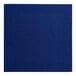 A navy blue, 16-inch by 16-inch airlaid linen-feel flat-packed paper napkin.