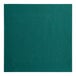 A hunter green 16-inch by 16-inch airlaid linen-feel flat-packed paper napkin.
