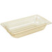 A clear plastic Vollrath food pan with a lid.