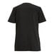 A black short-sleeve women's housekeeping tunic in extra small size, shown from the back.