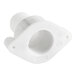 A white drain fitting designed for select Avantco Ice Diamond ice machines.