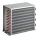 A metal condenser unit with copper tubing, designed for use with Avantco EUC-H-230-A and EUC-F-230-A models.