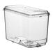 A clear rectangular plastic bowl assembly kit designed for beverage dispensers.