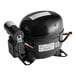 A black refrigeration compressor unit designed for use with Avantco EUC-F-230-A and EUC-H-230-A models.
