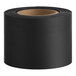A 4-inch wide roll of black magnetic label holder for steel shelving.