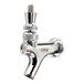 A stainless steel dispensing faucet with a threaded top and side spout, branded with the Krowne logo.