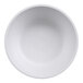 A round gray melamine soup or salad bowl with a 15 oz. capacity.