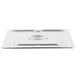 A Vollrath stainless steel lid on a metal container.