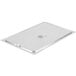 A Vollrath stainless steel cover on a tray.