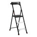 A three-step folding project step stool with a tray.