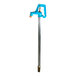 A 3-foot non-freeze ground hydrant with a blue cam lever handle.