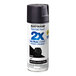 A can of Rust-Oleum Painter's Touch 2X Ultra Cover flat black spray paint and primer, 12 ounces.