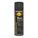 A can of Rust-Oleum Hard Hat flat black enamel spray paint, 15 ounces.