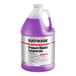 A one-gallon container of Rust-Oleum Pressure Washer Concentrate with a purple liquid inside.