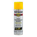 A can of Rust-Oleum Professional High Performance Enamel spray paint in safety yellow.