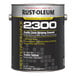 A one-gallon can of Rust-Oleum 2300 Traffic Zone Striping Enamel in traffic yellow.