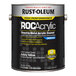 A one-gallon can of Rust-Oleum ROC Acrylic direct-to-metal acrylic enamel paint in safety yellow.