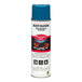 A can of Rust-Oleum Industrial Choice M1800 17 oz. Caution Blue Water-Based Precision Line Marking Paint.