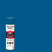 A can of Rust-Oleum Industrial Choice M1800 Caution Blue Water-Based Precision Line Marking Paint.