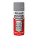 A can of Rust-Oleum automotive filler primer spray paint in gray.