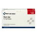 A box of First Aid Only burn gel containing six 3.5g packets.