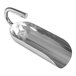 A heavy-duty stainless steel scoop with an ergonomic handle.