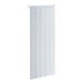 A white Curtron strip door with black lines.