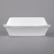 Dart 85HT3R 8 inch x 8 inch x 3 inch White Foam Three-Compartment Square Take Out Container with Perforated Hinged Lid - 200/Case