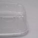 A Genpak clear plastic deli container with a high dome lid.