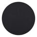 A round, black 36-inch melamine table top with a matching edge.