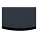A black round 36-inch melamine table top with a matching edge.