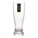 A clear plastic pilsner glass featuring the FIFA World Cup 2026 logo and trophy design.