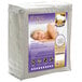A queen-size waterproof poly knit mattress protector with zippered closure, designed for bedbug and allergen protection.