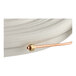 A 25-foot white PE-insulated copper tube line set with a flared end, used for HVAC applications.