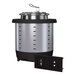A stainless steel 4-quart drop-in induction warmer with a digital control panel.