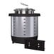 A stainless steel 4-quart drop-in induction rethermalizer with a digital control panel.