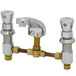 T&S B-2823-02 Deck Mount Easy Install 0.5 GPM Metering Faucet with 8 inch Centers and Push Button Caps
