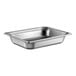 A Vollrath stainless steel steam table pan with a white background.