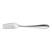 A stainless steel table fork with a polished finish and a simple, elegant design.